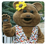 Mum Bear Greeting Guests